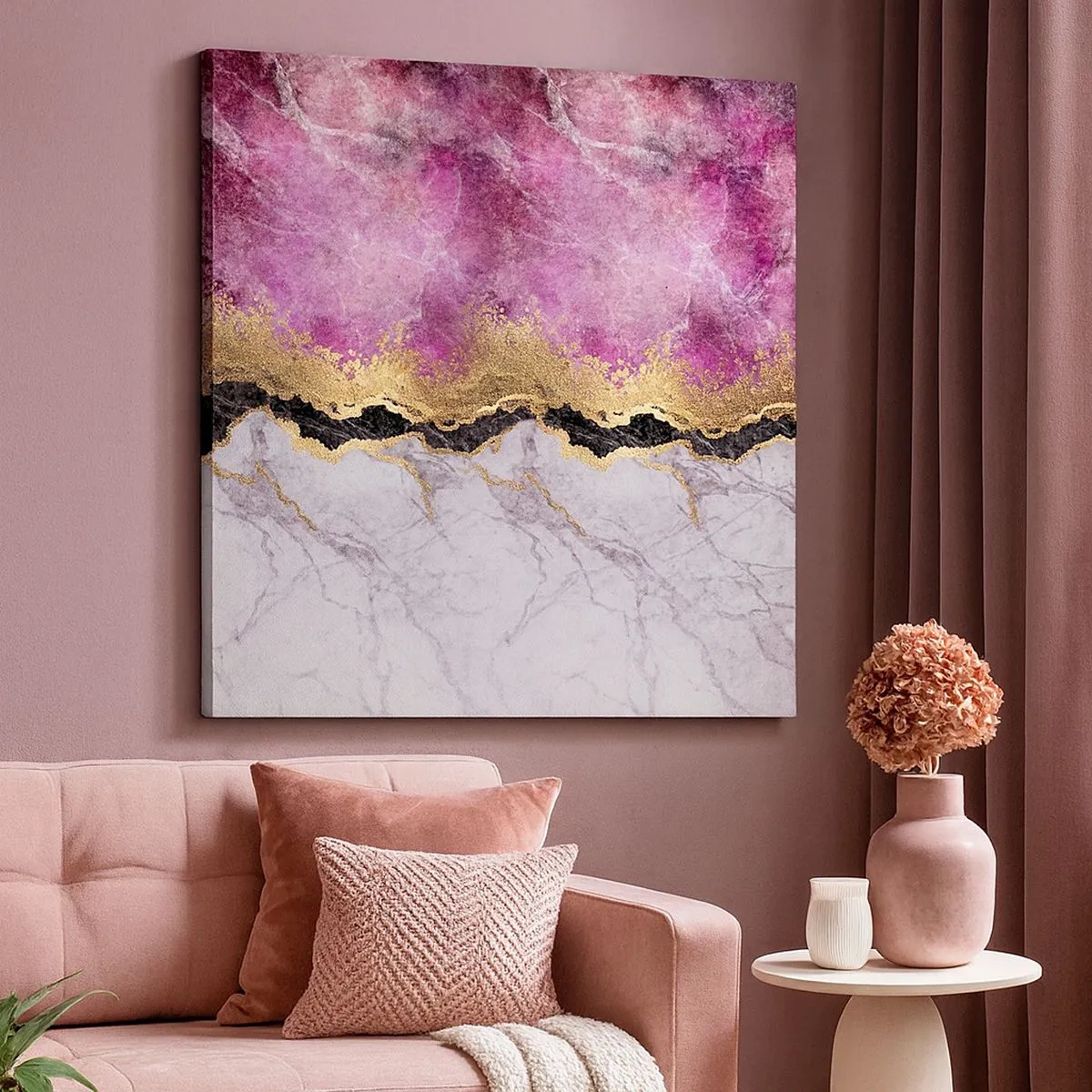 Canvastavla - Bild på duk - På gränsen - 30x30 cm