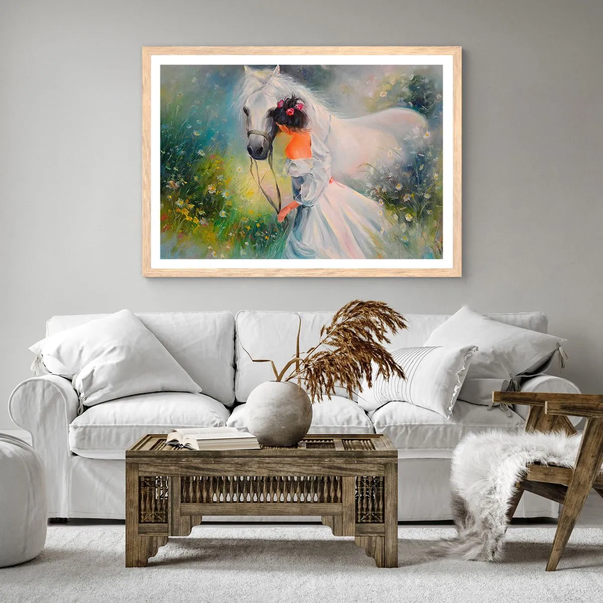 Affisch i ram av ljusek - Ur en vacker dröm - 100x70 cm