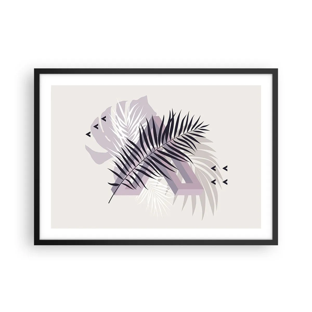 Affisch i svart ram - Skuggans skugga - 70x50 cm