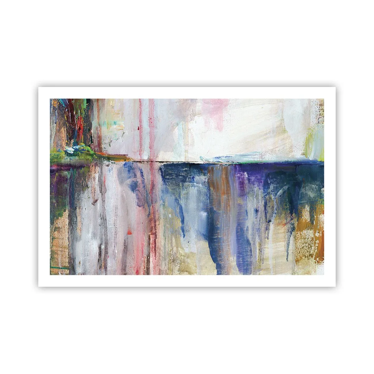 Affisch - Färgrika intryck och associationer - 91x61 cm