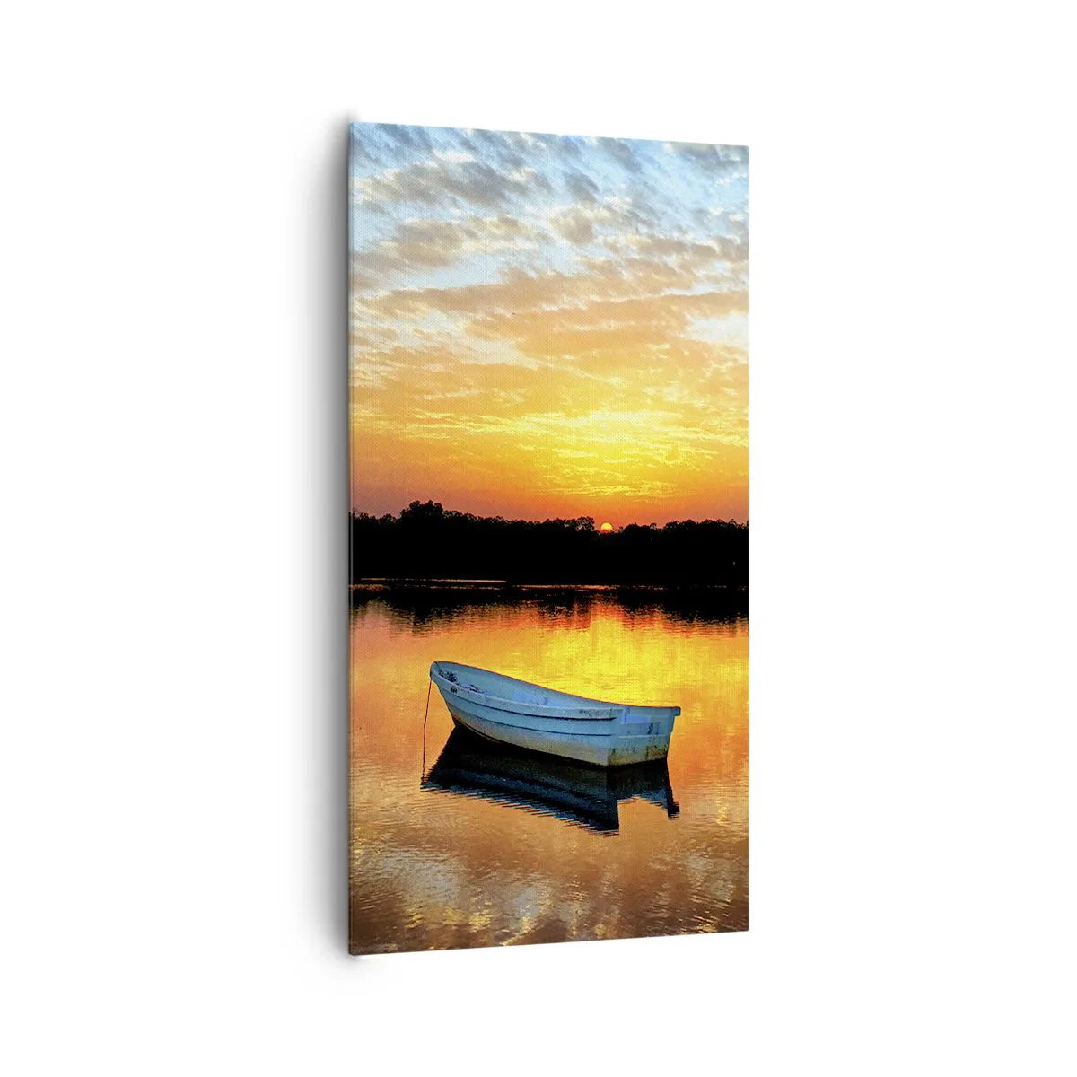 Canvastavla - Bild på duk - Titta, lyssna, fundera - 65x120 cm