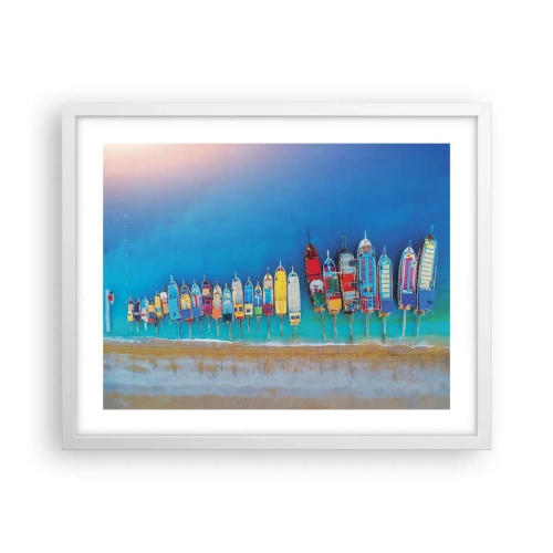 Affisch i vit ram - Ur fågelperspektivet - 50x40 cm