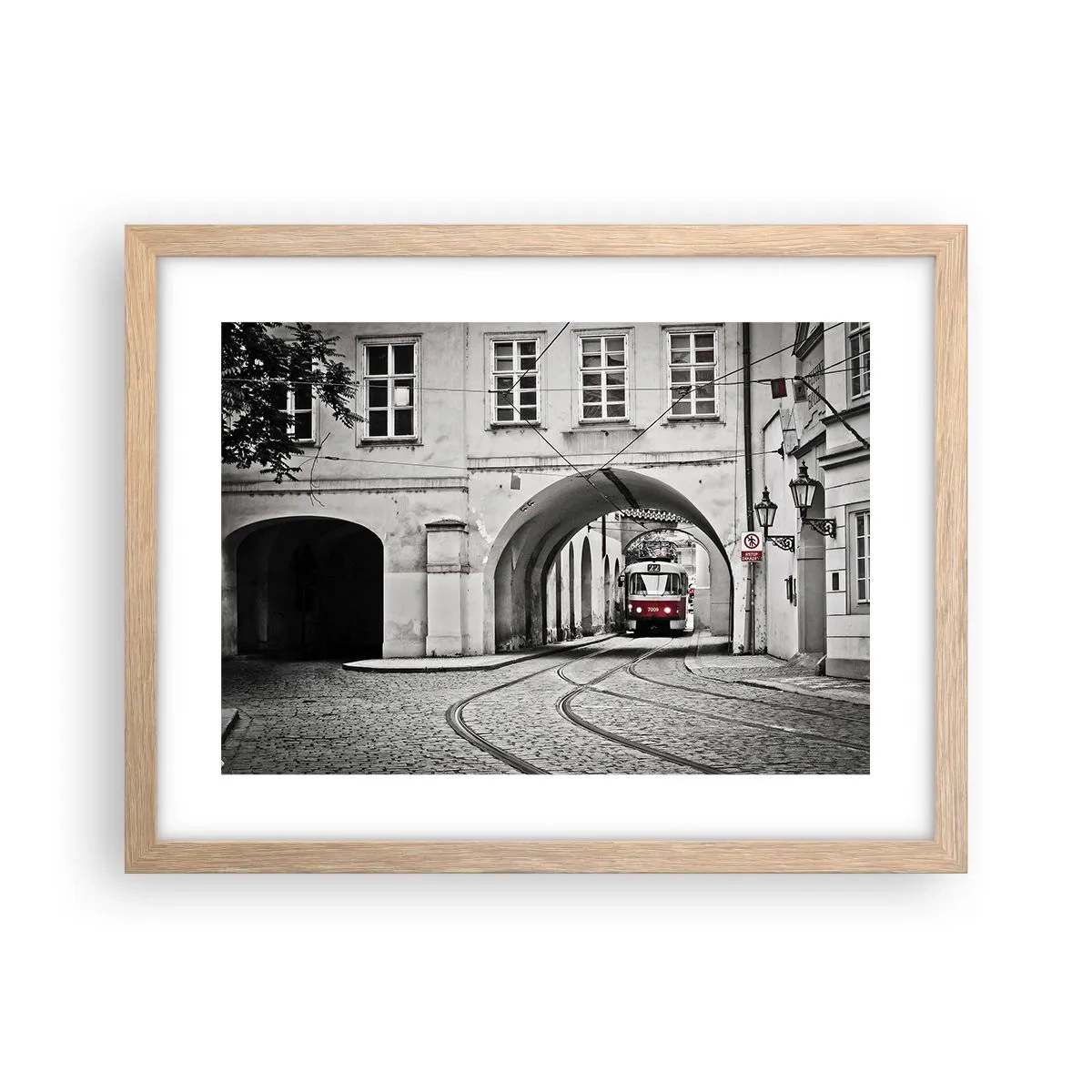 Affisch i ram av ljusek - Genom stadens labyrint - 40x30 cm