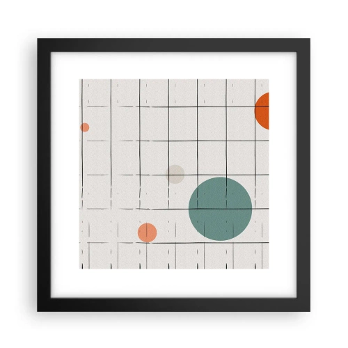 Affisch i svart ram - Fångade. Vi eller de? - 30x30 cm