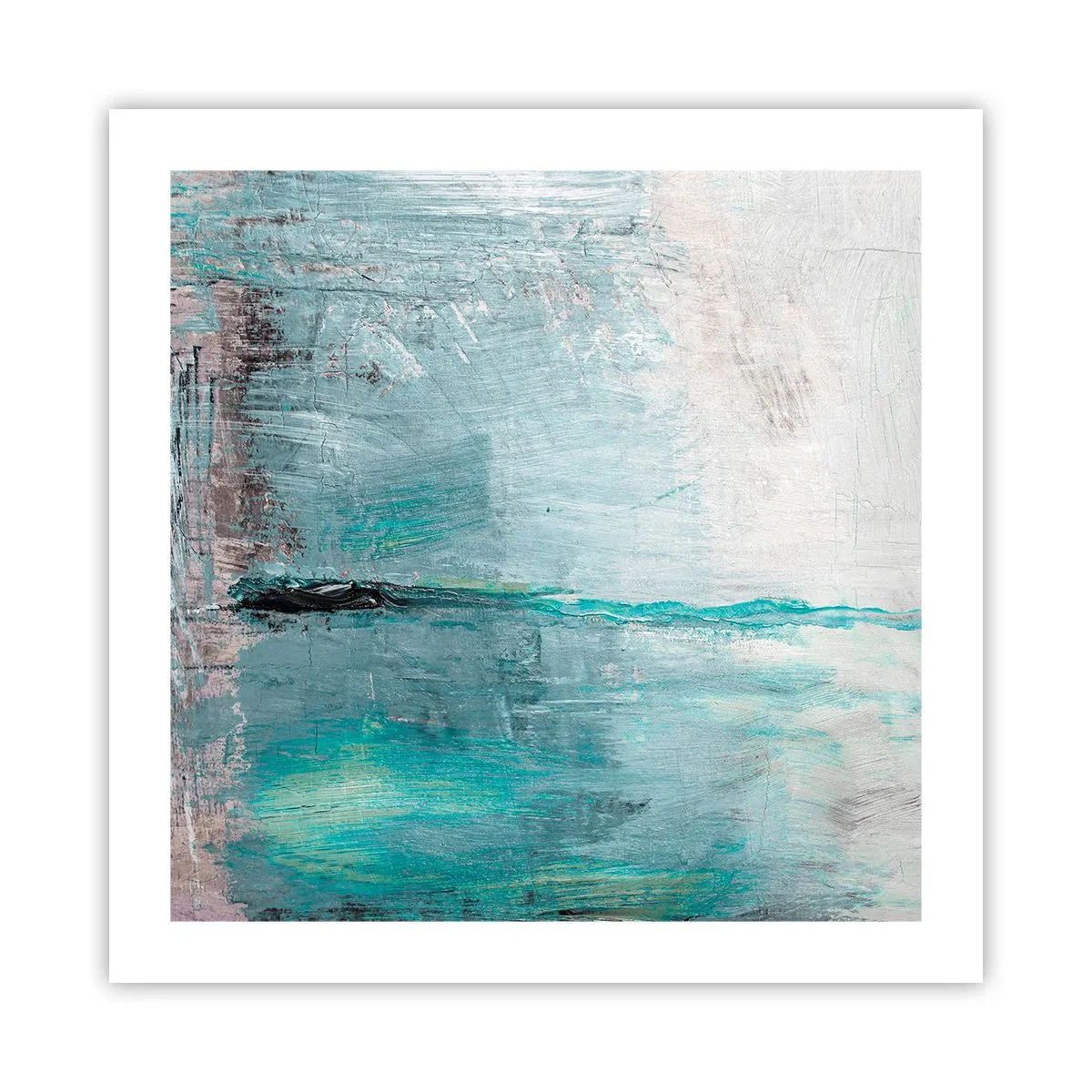 Affisch - Horisontellt i blått - 50x50 cm