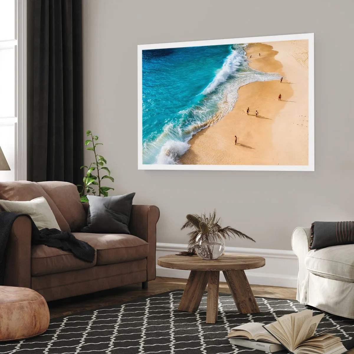 Affisch - Och sedan solen, stranden... - 91x61 cm