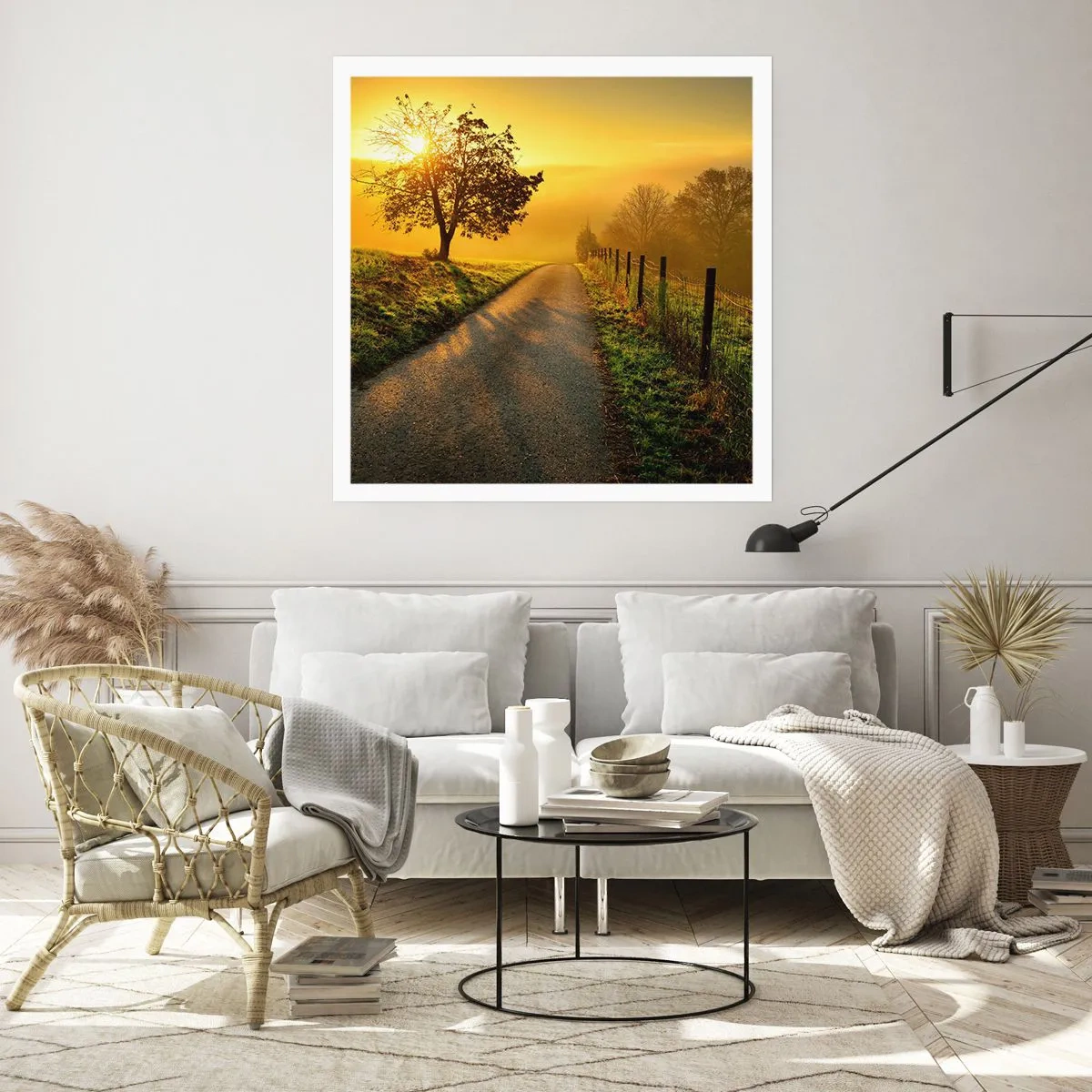 Affisch - Honungfärgad eftermiddag - 40x40 cm