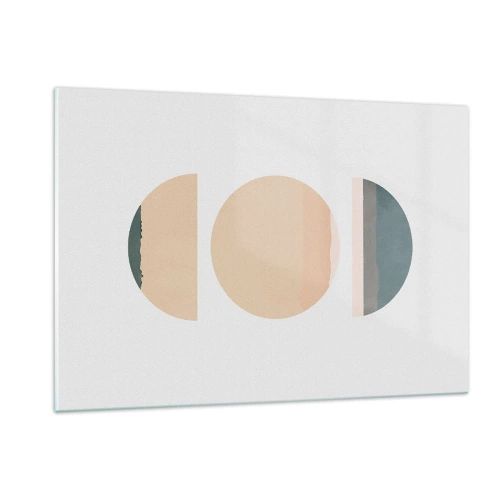 Glastavla - Bild på glas - Hjul efter hjul - 120x80 cm