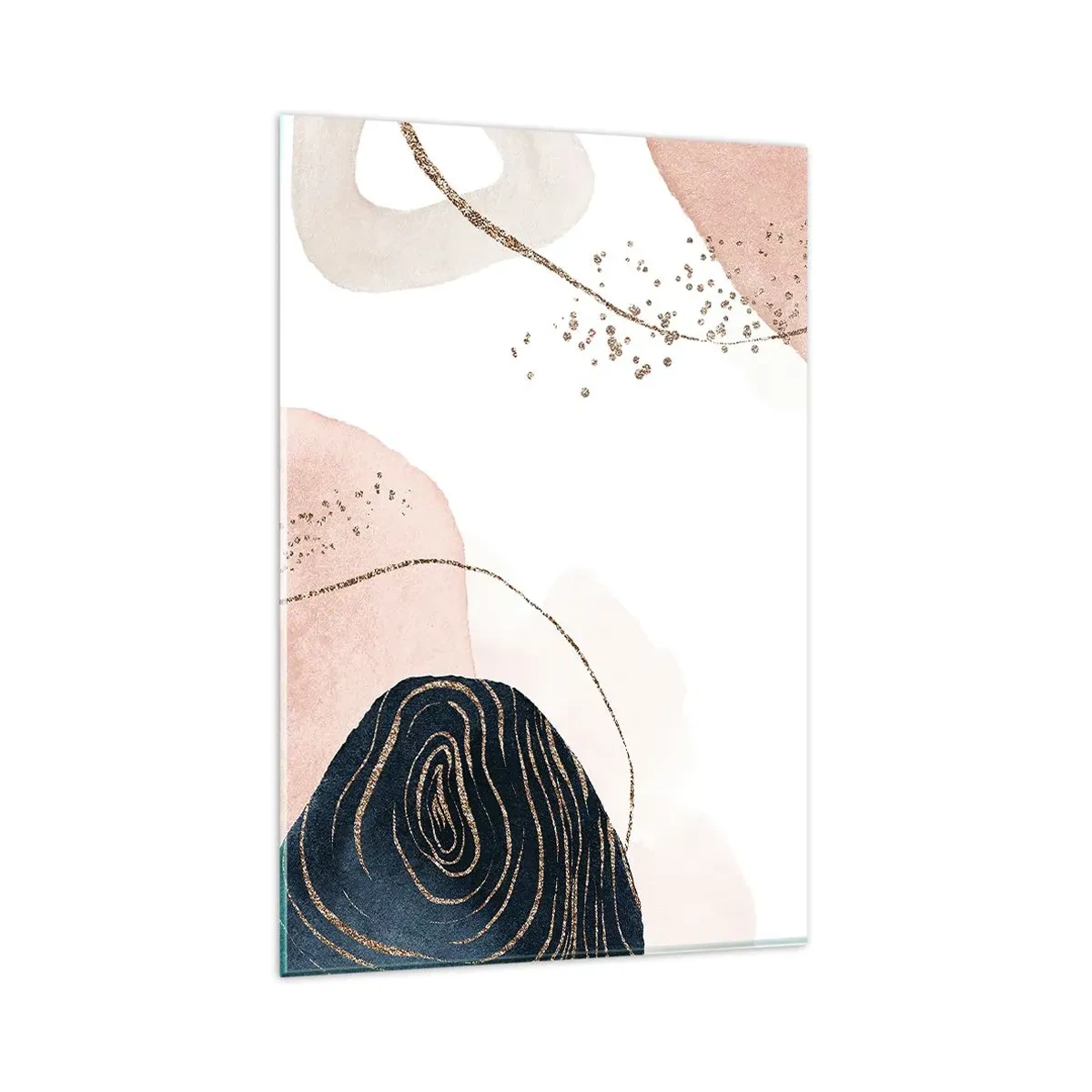 Glastavla - Bild på glas - Allt flyter - 80x120 cm