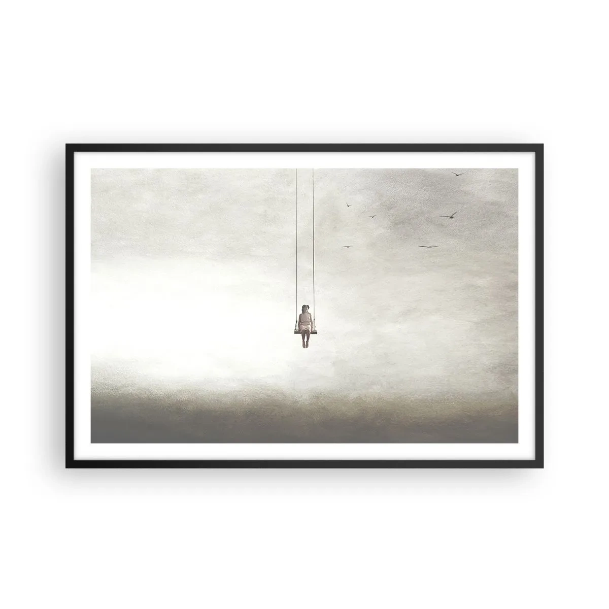 Affisch i svart ram - Barn i oss - 91x61 cm
