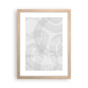 Affisch i ram av ljusek - Det finns ingen rak väg - 30x40 cm