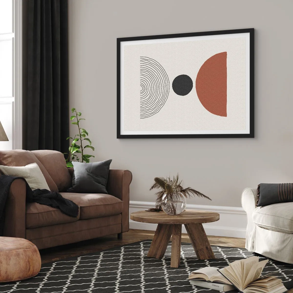 Affisch i svart ram - I fokus - 100x70 cm