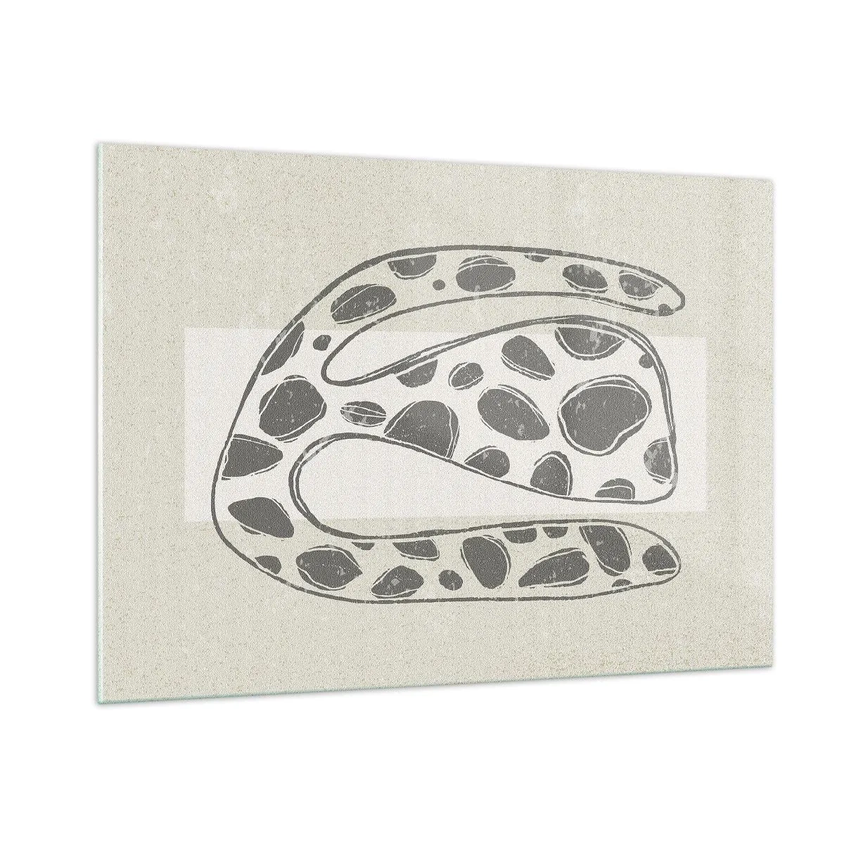 Glastavla - Bild på glas - En bisarr varelse - 100x70 cm