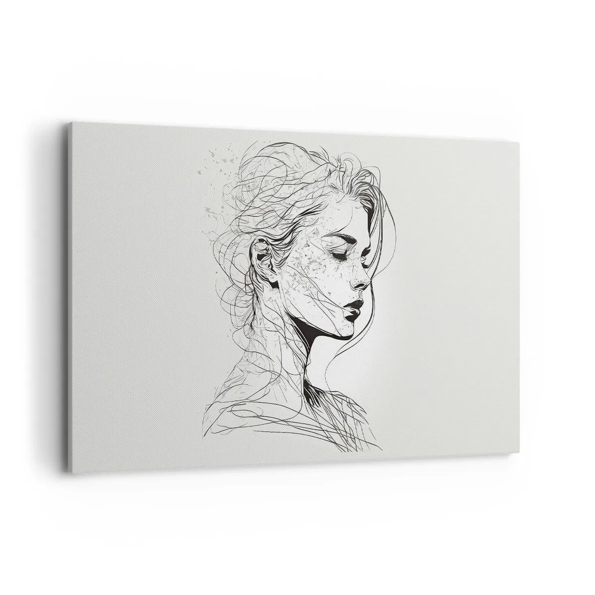 Canvastavla - Bild på duk - Porträtt i drömmar - 120x80 cm