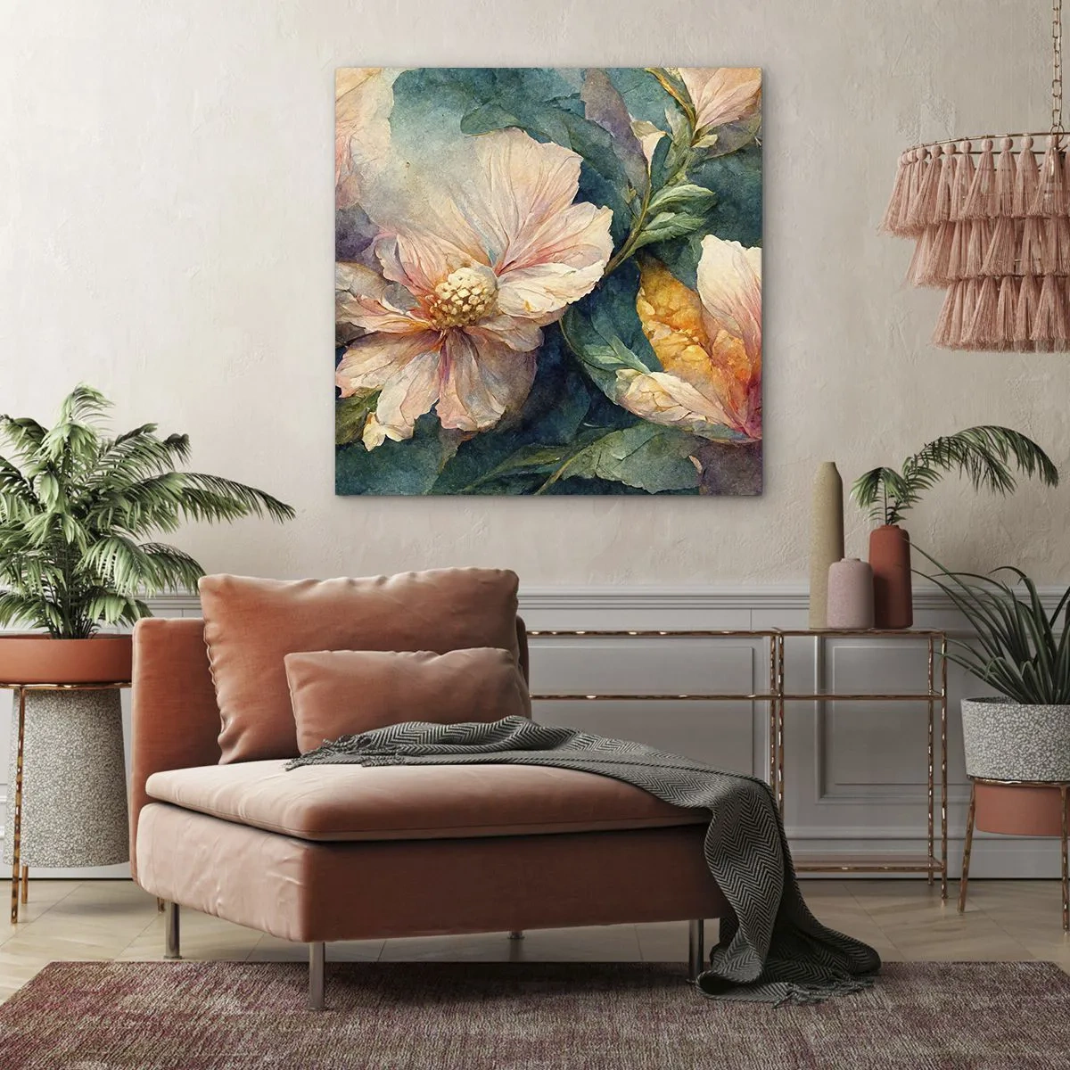 Canvastavla - Bild på duk - Bara subtilitet - 30x30 cm