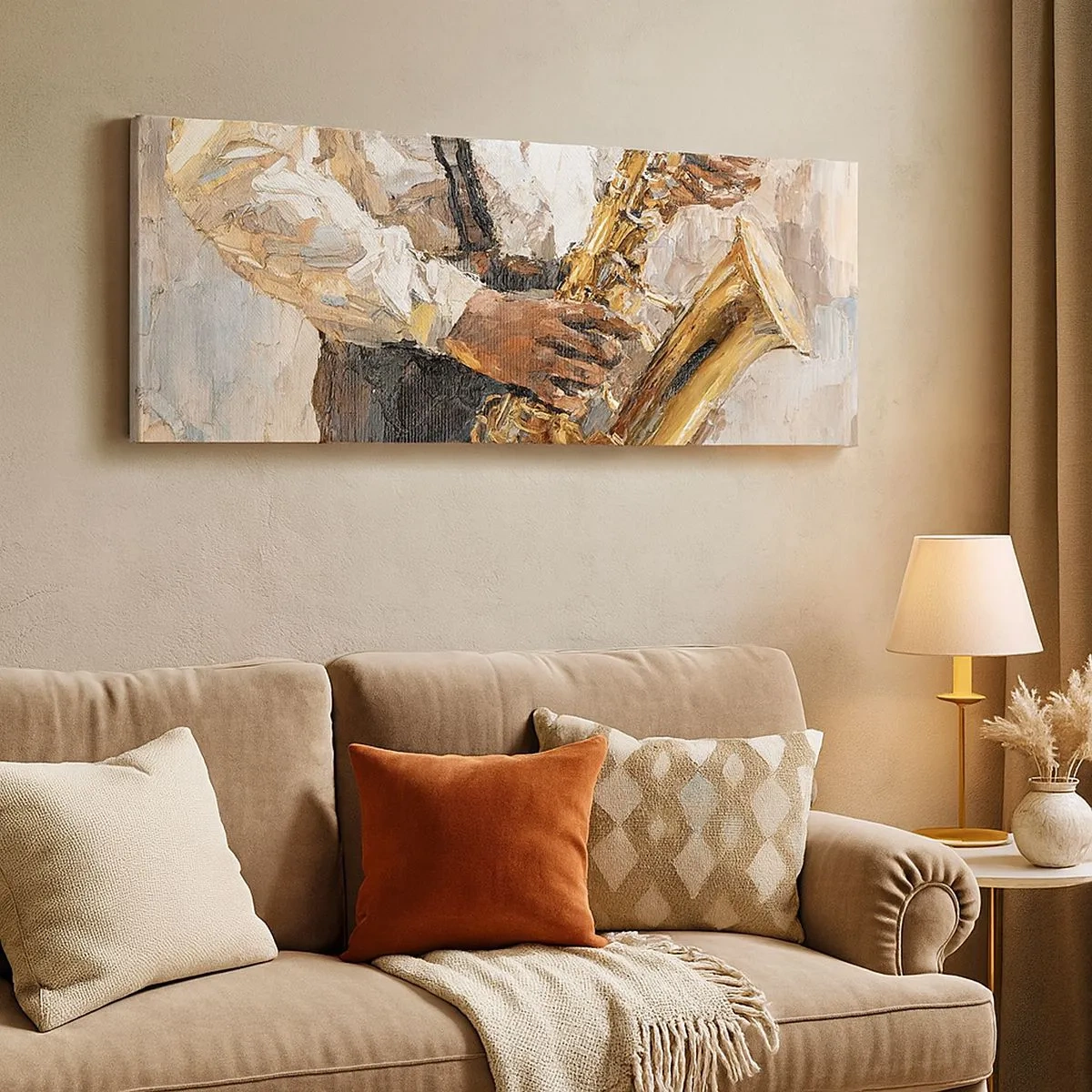 Canvastavla - Bild på duk - Dags för solo - 100x40 cm