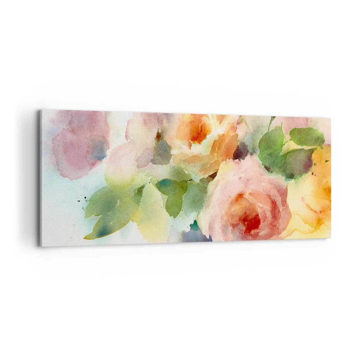 Canvastavla - Bild på duk - Delikat som en akvarell - 120x50 cm