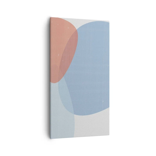 Canvastavla - Bild på duk - Pastellfärgade relationer - 55x100 cm