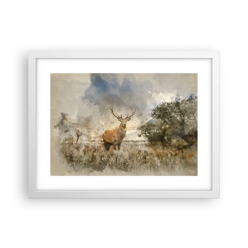 Affisch i vit ram - Värdighet - styrka - dignitet - 40x30 cm