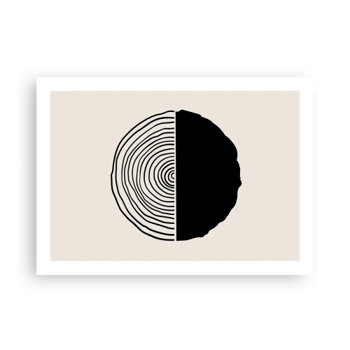 Affisch - Hälften hälften - 70x50 cm