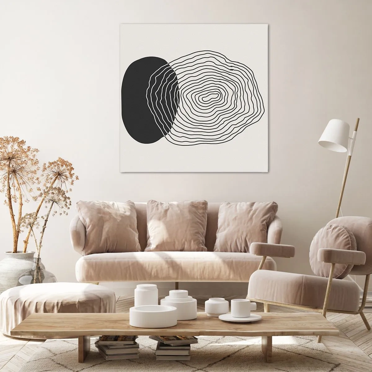 Canvastavla - Bild på duk - Varaktighet och vibration - 50x50 cm