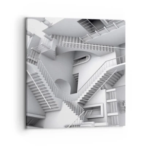 Canvastavla - Bild på duk - Rummets paradoxer - 70x70 cm