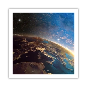 Affisch - Låt oss titta på varandra på avstånd - 60x60 cm