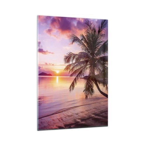 Glastavla - Bild på glas - Lugnt enda fram till horisonten - 80x120 cm
