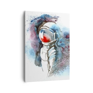 Canvastavla - Bild på duk - Ensam med rymden - 50x70 cm