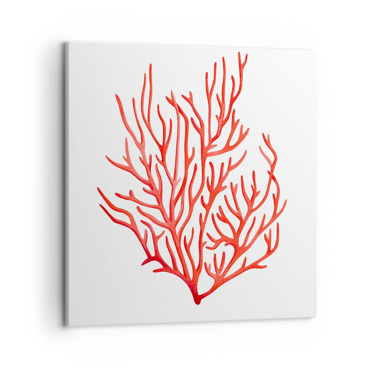 Canvastavla - Bild på duk - Filigran av korall - 50x50 cm