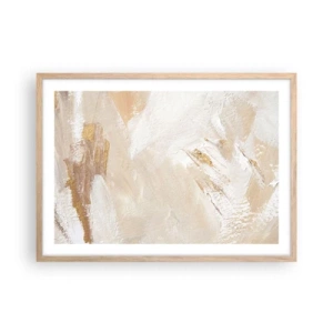 Affisch i ram av ljusek - Pastellfärgad komposition - 70x50 cm