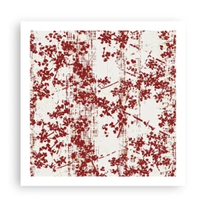 Affisch - Som en gammal percale - 60x60 cm