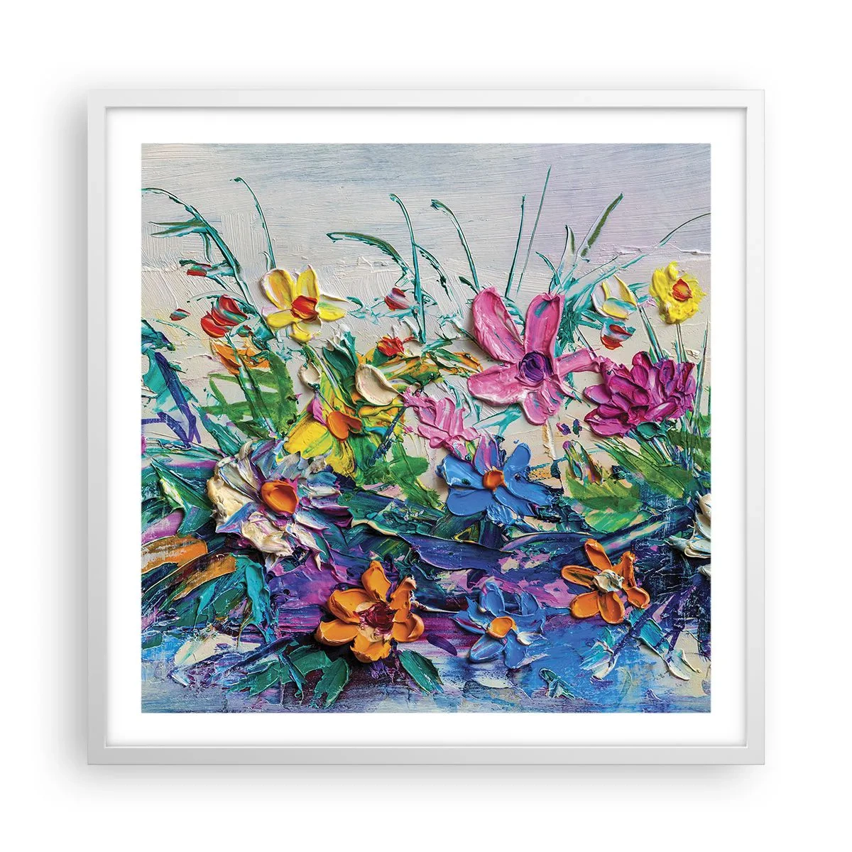 Affisch i vit ram - Icke stilleben - 60x60 cm