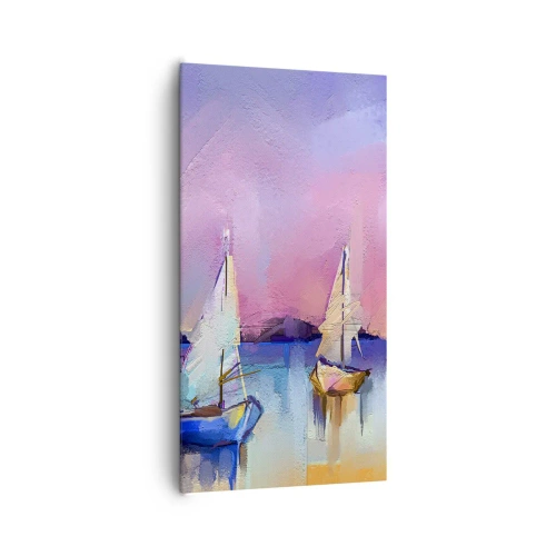 Canvastavla - Bild på duk - Riktning: öppet vatten - 65x120 cm