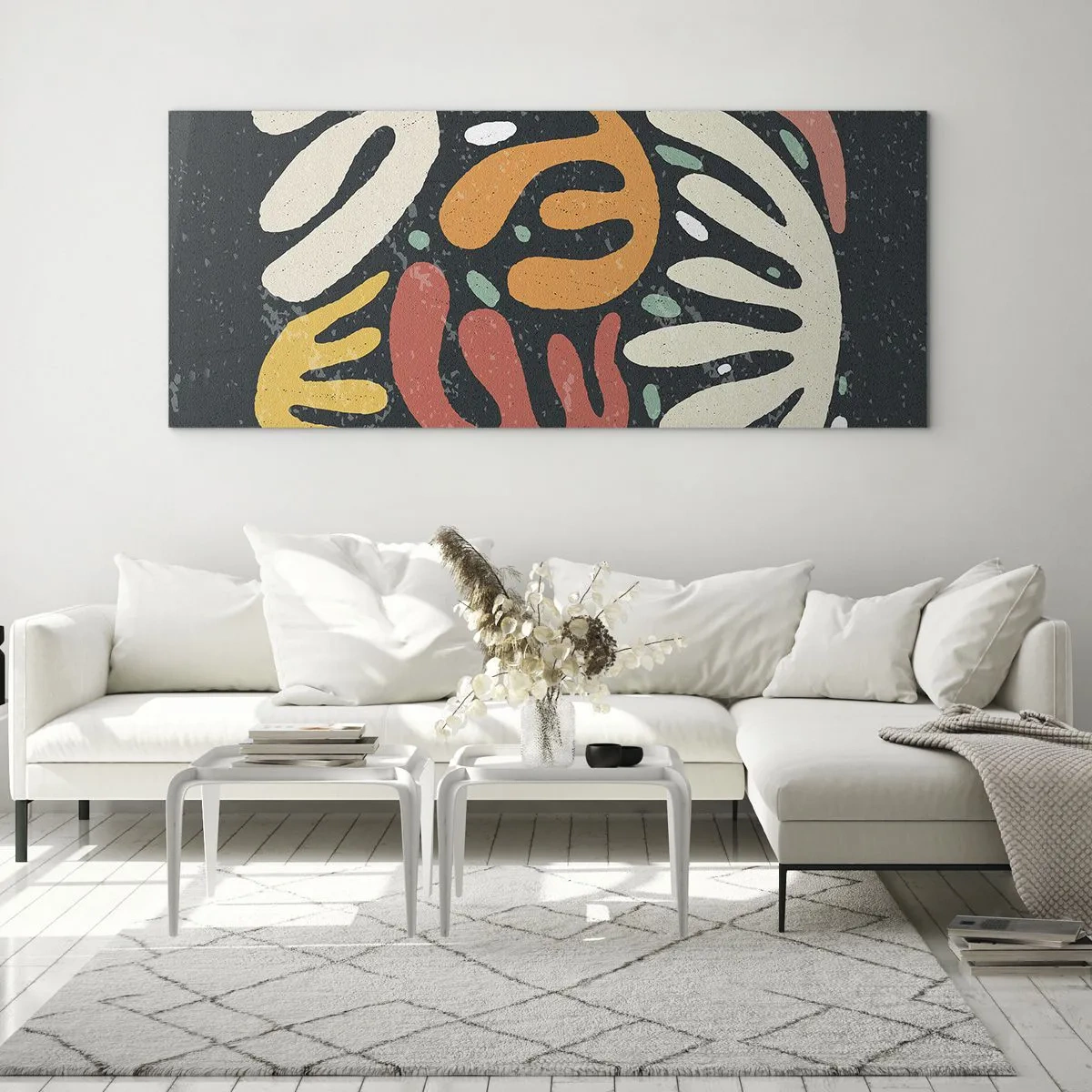 Glastavla - Bild på glas - Komposition - Jag tar snart tag i dig  - 160x50 cm