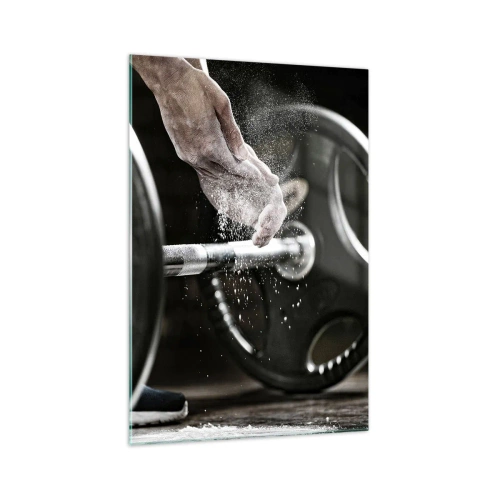 Glastavla - Bild på glas - Utmaningen accepterad! - 70x100 cm