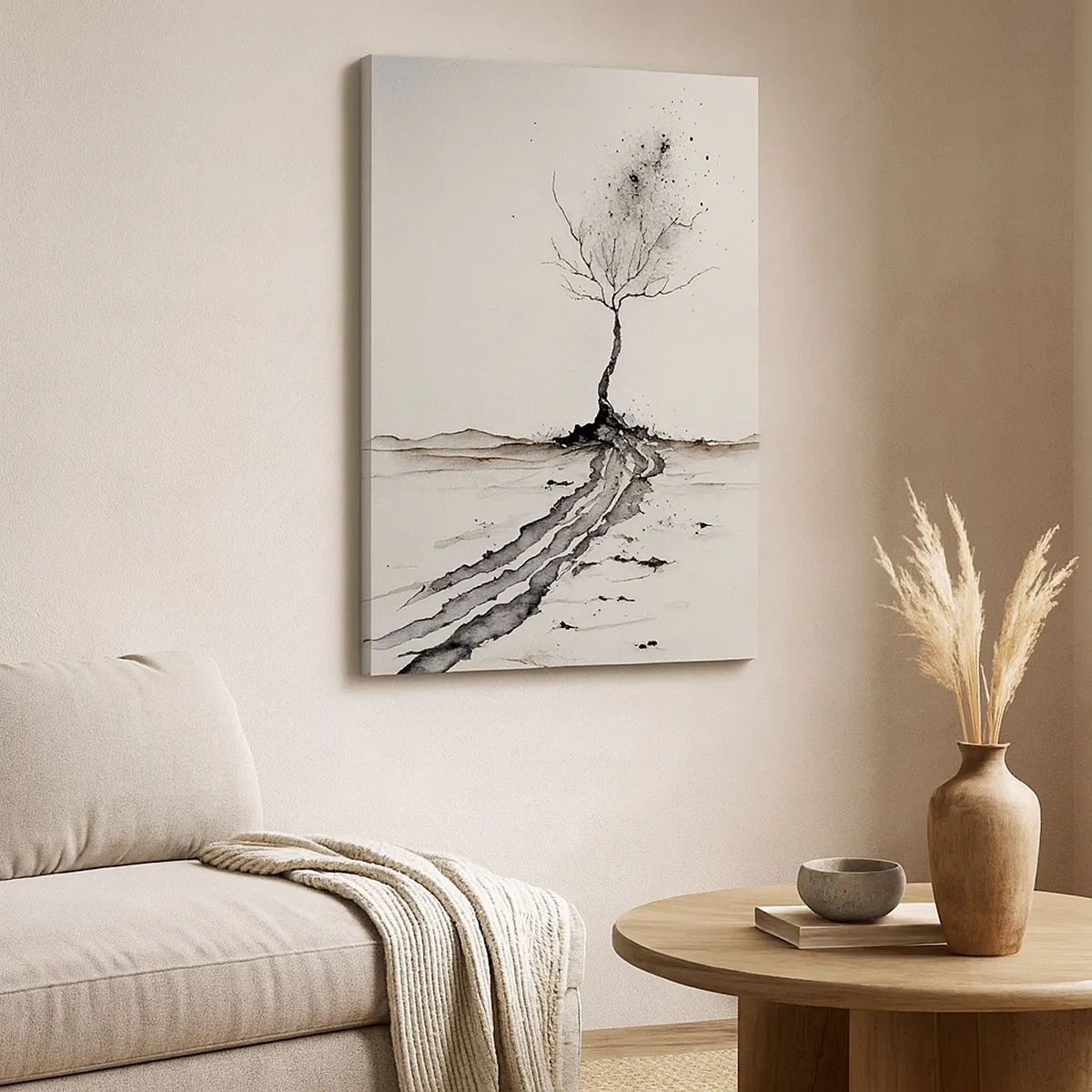 Canvastavla - Bild på duk - Vinterns melankoli - 50x70 cm