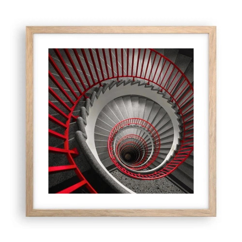 Affisch i ram av ljusek - Arkitektoniska spel - 40x40 cm