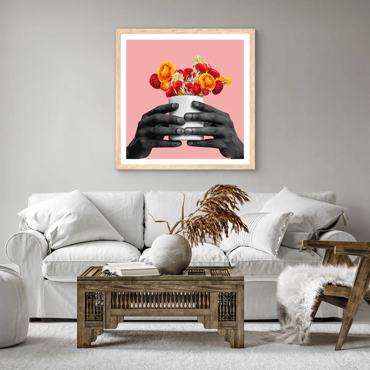 Affisch i ram av ljusek - Livets apoteos - 30x30 cm