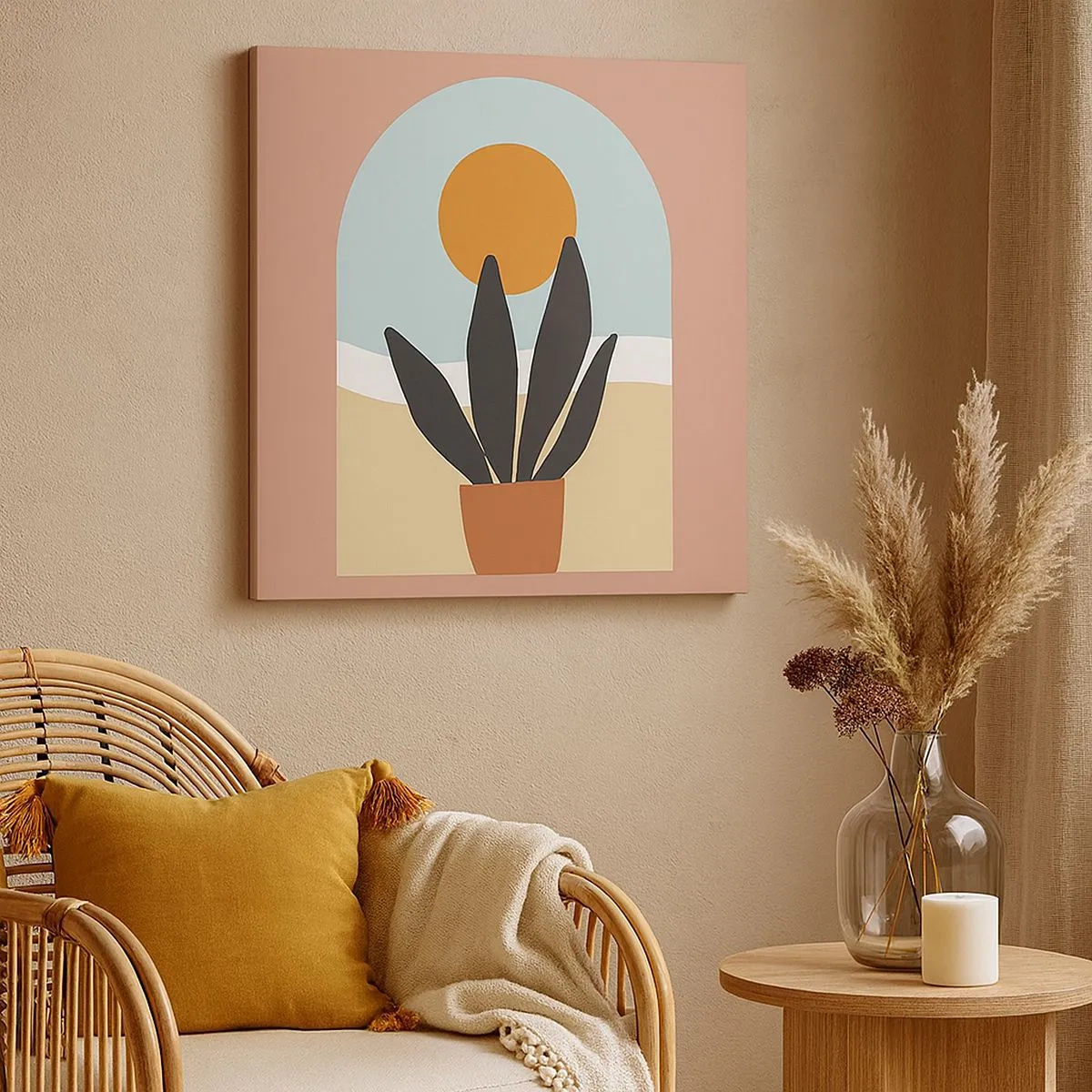 Canvastavla - Bild på duk - Små glädje - 30x30 cm