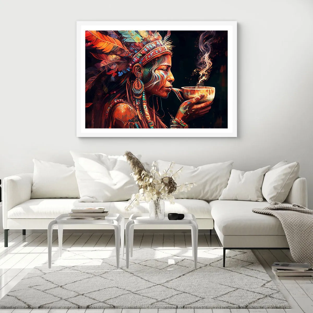 Affisch i vit ram - En magisk ritual - 100x70 cm