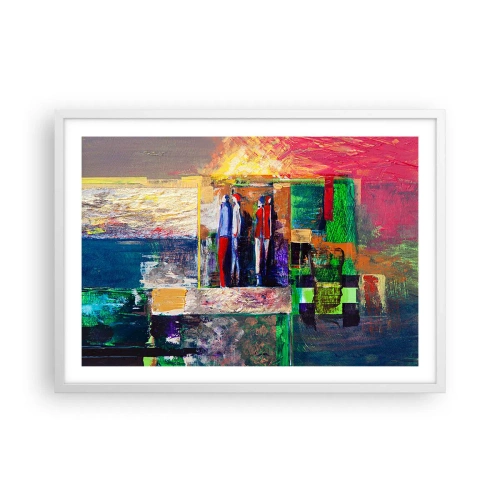 Affisch i vit ram - Relationer och emotioner - 70x50 cm