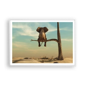 Affisch i vit ram - Ny synvinkel - 100x70 cm