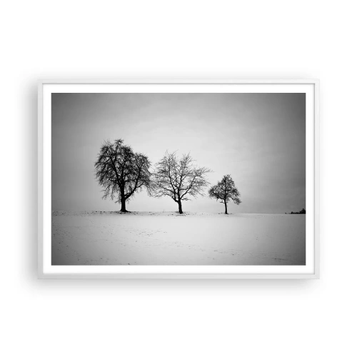 Affisch i vit ram - Vad drömmer de om? - 100x70 cm