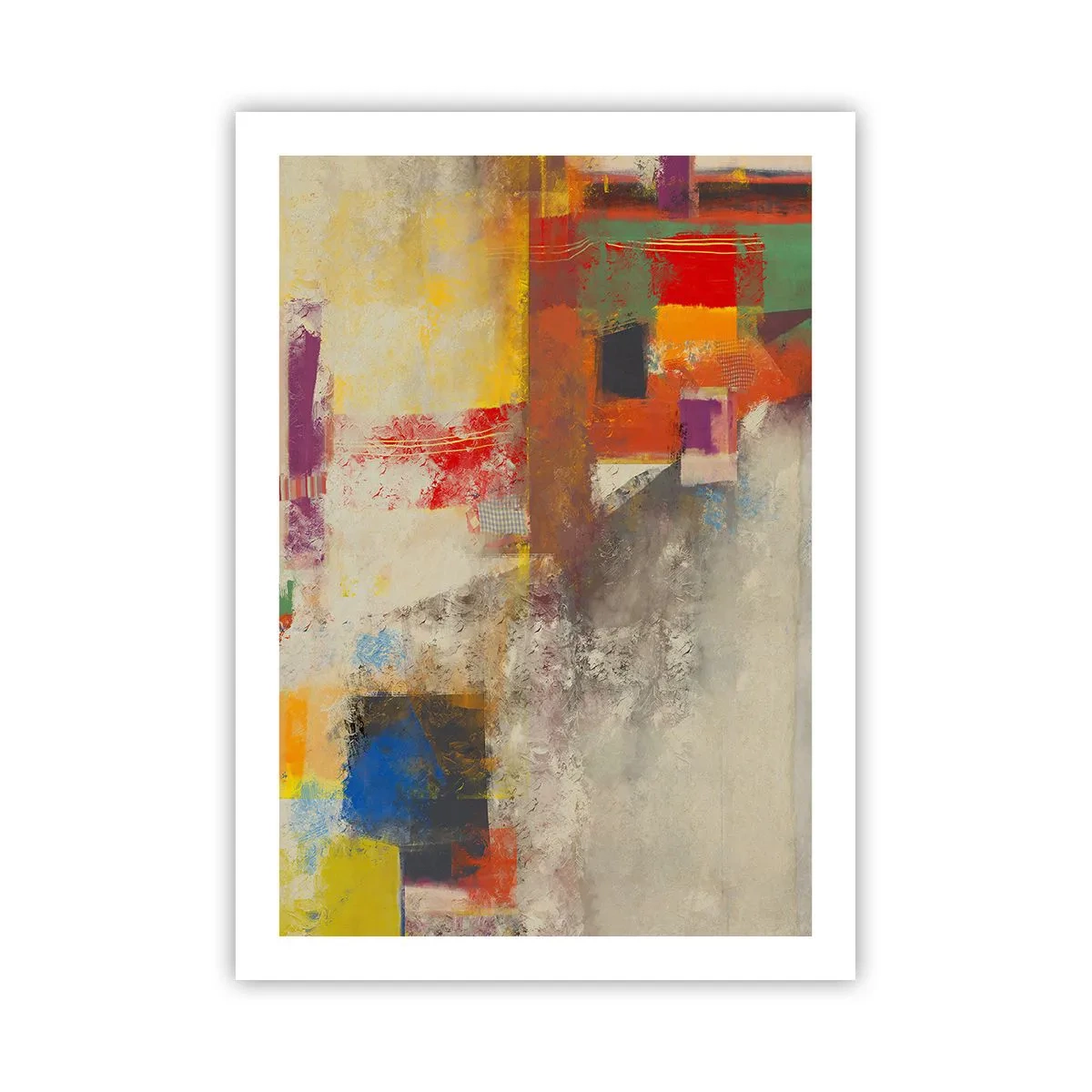 Affisch - Färgernas geometri - 50x70 cm