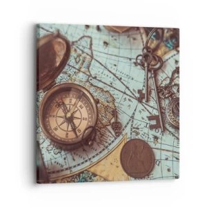 Canvastavla - Bild på duk - För äventyrare - 30x30 cm