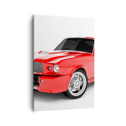 Canvastavla - Bild på duk - Mustang snabb som vinden - 50x70 cm