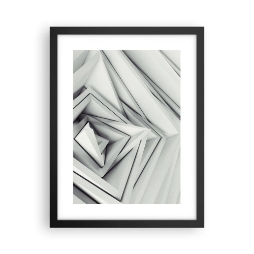 Affisch i svart ram - Blommande vassa kanter - 30x40 cm