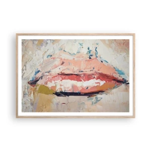 Affisch i ram av ljusek - Väcker sinnen - 100x70 cm