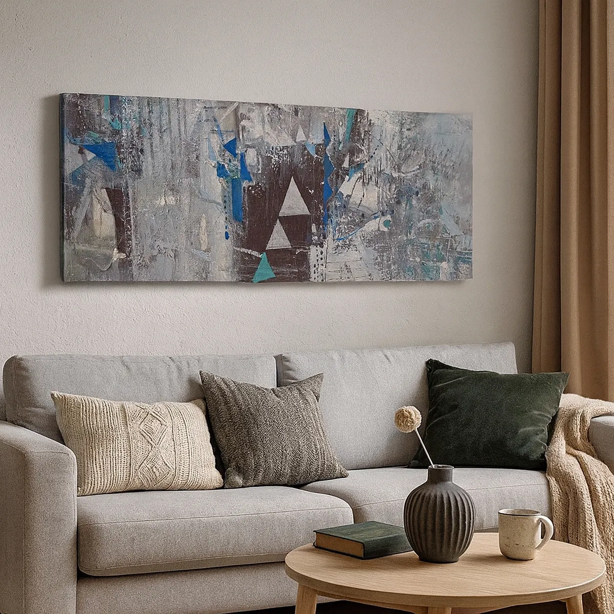 Canvastavla - Bild på duk - Trianglarnas överordnade ordning - 30x30 cm